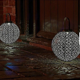 Garden Mile Moroccan Solar LED Light 2 Pack - Size: 23 x 22 x 22cm - Brown - Wilko - thumbnail 4