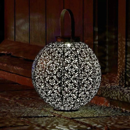 Garden Mile Moroccan Solar LED Light 2 Pack - Size: 23 x 22 x 22cm - Brown - Wilko - thumbnail 5