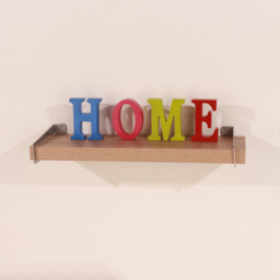 Core Products Keer Oak Effect Chunky Shelf with Slide On Metal Brackets 80cm - Size: 19.5 x 80 x 3.8cm - n/a - Wilko - thumbnail 3