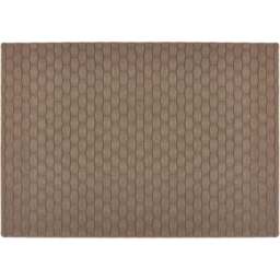 My Mat Mink Sculptured Basketweave Washable Rug 100 x 150cm - Brown - Wilko