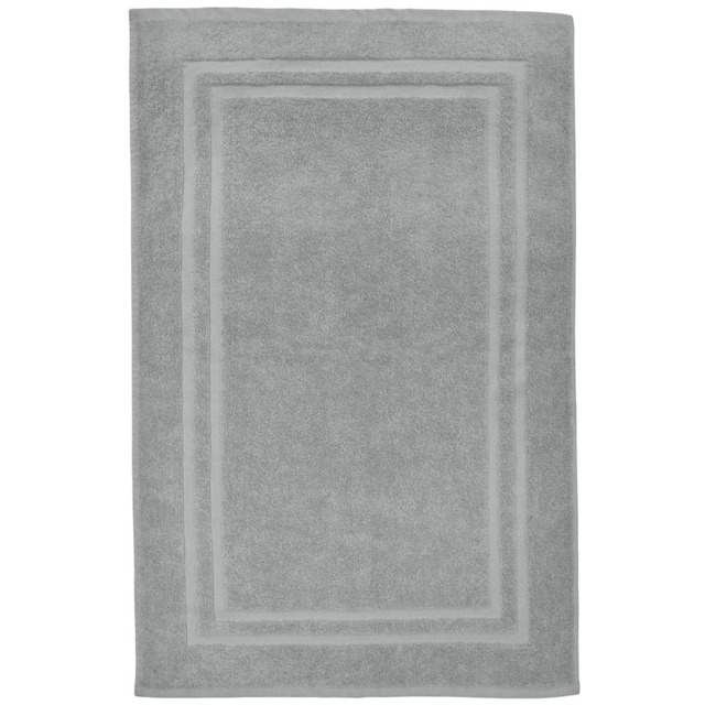 Velosso Grey Cotton Hotel Bath Mat - Silver - Wilko - image 1