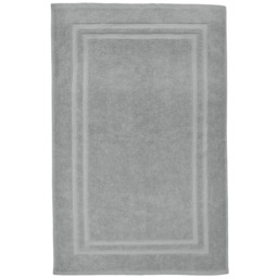 Velosso Grey Cotton Hotel Bath Mat - Silver - Wilko - thumbnail 1