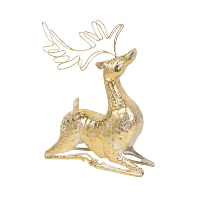 Elegant Antique Reindeer DecorationGold - Blushing Ballroom - Wilko - image 1