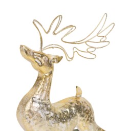 Elegant Antique Reindeer DecorationGold - Blushing Ballroom - Wilko - thumbnail 3