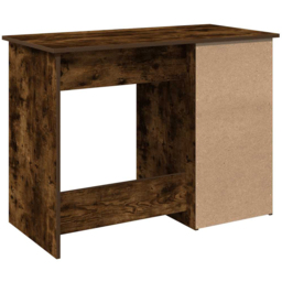 vidaXL 3 Drawer Single Shelf Computer Desk Smoked Oak - Size: 75 x 102 x 50cm - Brown - Wilko - thumbnail 7