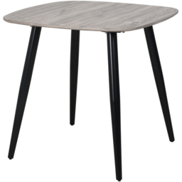 Core Products Aspen 2 Seater Square Dining Table Grey Oak Effect and Black - Size: 4 Seater - Wilko - thumbnail 3