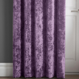 Intimates Mauve Crushed Velvet Door Curtain 117X213cm - Size: W 117 x D 213cm - Purple - Wilko - thumbnail 4
