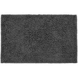 Allure Bath Fashions Charcoal Grey Tumble Twist Bath Mat 55 x 90cm - Wilko