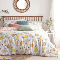furn. Pommie King Size White Duvet Set - Wilko