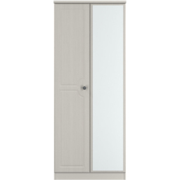 Crowndale Pembroke 2 Door Grey Ash Mirror Wardrobe Ready Assembled - Wilko - thumbnail 3