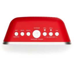 Aiwa CRU-19 Digital Dual Alarm Clock - Size: 9.0  x 14.0  x 7.0 cm - Red - Wilko - thumbnail 4