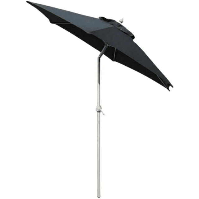 Marco Paul Black Garden Umbrella Parasol 2m - Wilko - image 1