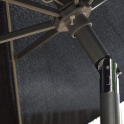 Marco Paul Black Garden Umbrella Parasol 2m - Wilko - thumbnail 4