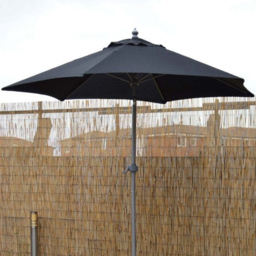 Marco Paul Black Garden Umbrella Parasol 2m - Wilko - thumbnail 7