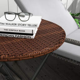 Outsunny Mixed Brown PE Rattan Foldable Coffee Table - Size: 93 x 61 x 13cm - Wilko - thumbnail 4