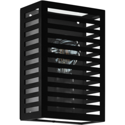 EGLO Alamonte3 Exterior Wall Light - Size: 26 x 10 x 17cm - black - Wilko