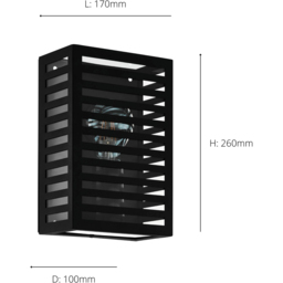 EGLO Alamonte3 Exterior Wall Light - Size: 26 x 10 x 17cm - black - Wilko - thumbnail 5