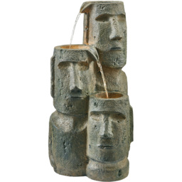 Garden Gear Faces Rockface Cascade Water Feature - Size: 73 x 38 x 37cm - Grey - Wilko - thumbnail 4