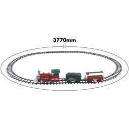 St Helens 2 Carriages Battery Operated Christmas Train Set - Size: 377 x 12 x 377cm - Multi - Wilko - thumbnail 7
