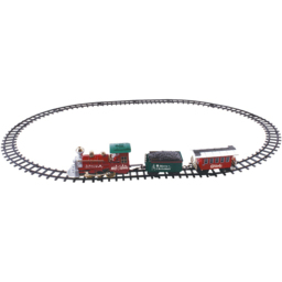 St Helens 2 Carriages Battery Operated Christmas Train Set - Size: 377 x 12 x 377cm - Multi - Wilko - thumbnail 4