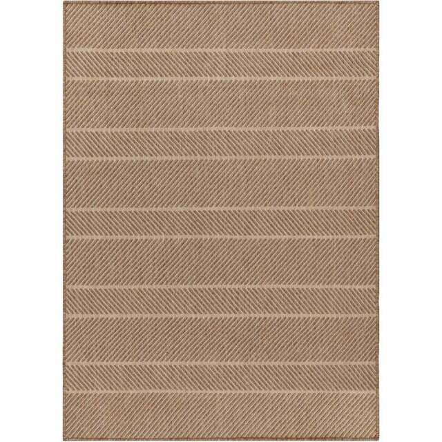Yard Pentle Natural Jute Effect Indoor and Outdoor Rug 120 x 120cm - Cream - Wilko - image 1