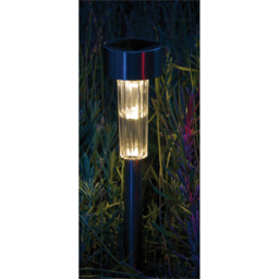 Luxform Fuego LED Solar Garden Spike Light - Size: 6.2 x 6.2 x 70cm - Silver - Wilko - thumbnail 5