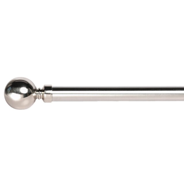 Ascot 120-210cm Extending Chrome Curtain Pole - Size: 120 - 210 cm - Wilko - image 1
