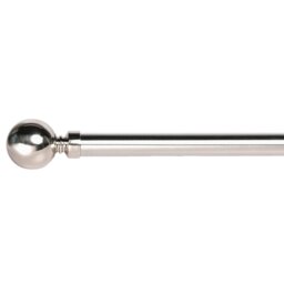 Ascot 120-210cm Extending Chrome Curtain Pole - Size: 120 - 210 cm - Wilko