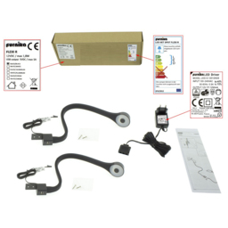 Florence Flexi Lights 2 Pack - Size: 50 x 5 x 2cm - Clear - Furniture to Go - Wilko - thumbnail 4