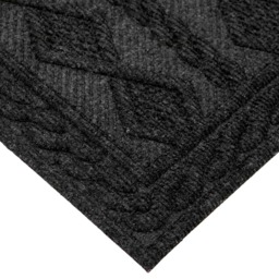 JVL Charcoal Knit Indoor Scraper Doormat 40 x 60cm - Grey - JVL Homewares - Wilko - thumbnail 4