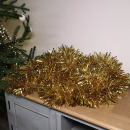 Samuel Alexander Gold Chunky Cut Christmas Tinsel Garland 10m - Wilko - thumbnail 3