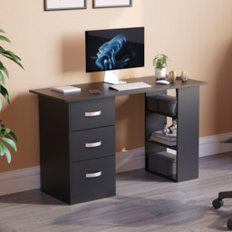 Vida Designs Mason Computer Desk Black - Size: 72 x 120 x 49cm - Wilko - thumbnail 7