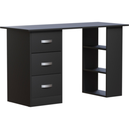 Vida Designs Mason Computer Desk Black - Size: 72 x 120 x 49cm - Wilko - thumbnail 3