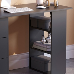 Vida Designs Mason Computer Desk Black - Size: 72 x 120 x 49cm - Wilko - thumbnail 6