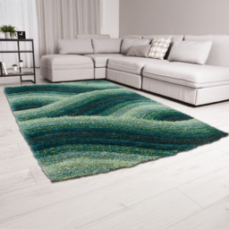 DS Living Wave Blue Ultra Plush Rug 160 x 230cm - Wilko - thumbnail 3
