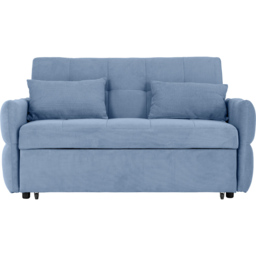Seconique Chelsea Double Sleeper Blue Fabric Sofa Bed - Size: 2 Seater - Wilko - thumbnail 6
