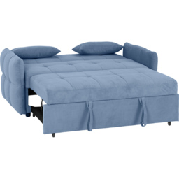 Seconique Chelsea Double Sleeper Blue Fabric Sofa Bed - Size: 2 Seater - Wilko - thumbnail 5
