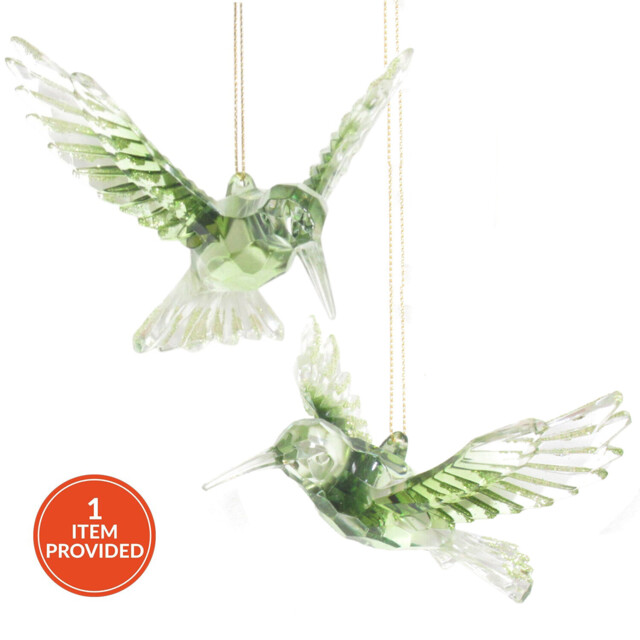 Ombre Green Hummingbird Hanging Decoration - Amber Charm - Wilko - image 1