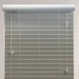 Ashwood Venetian Blind Dark Grey Oak 120cm - Wilko - thumbnail 1