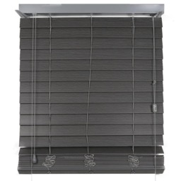 Ashwood Venetian Blind Dark Grey Oak 120cm - Wilko - thumbnail 2