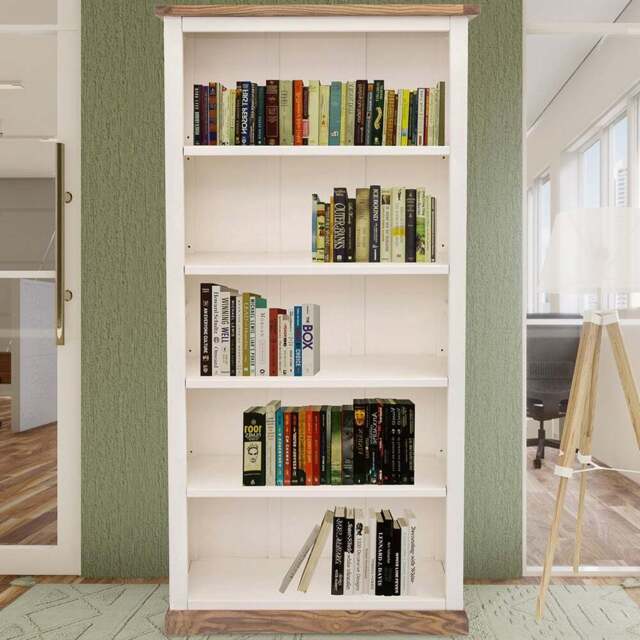 Tropea 5 Shelf Off White Bookcase - Wilko - image 1