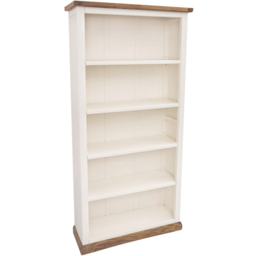Tropea 5 Shelf Off White Bookcase - Wilko - thumbnail 4