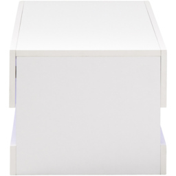 GFW Galicia White LED Lift Up Coffee Table - Size: 38 x 75 x 30cm - Wilko - thumbnail 7