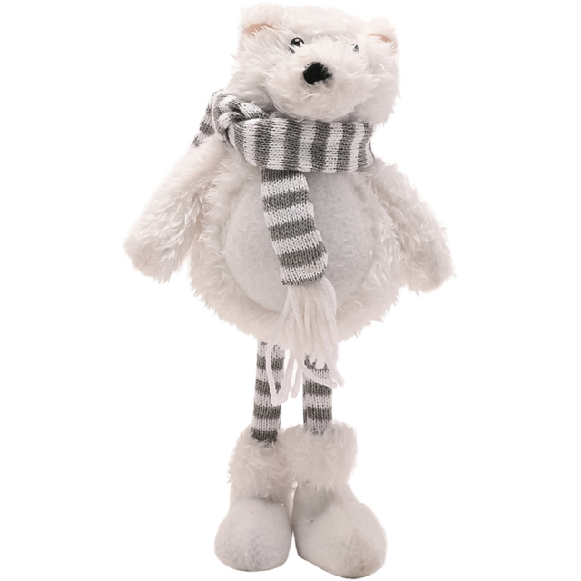 The Seasonal Gift Co. Santa and Friends Blizzard the Polar Bear Christmas Decoration 23cm - Size: 23 x 14 x 6.5cm - White - Wilko - image 1
