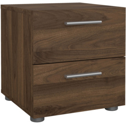 Florence 2 Drawer Walnut Bedside Table - Wood - Furniture to Go - Wilko - thumbnail 3