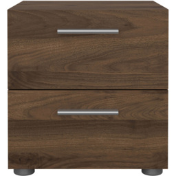 Florence 2 Drawer Walnut Bedside Table - Wood - Furniture to Go - Wilko - thumbnail 4