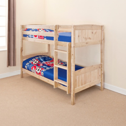 Brooklyn Shorty Classic Natural Wooden Bunk Bed - Size: Single - Cream - Wilko - thumbnail 3