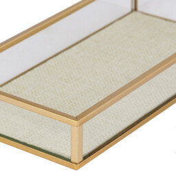 Gold Metal Tray Set of 2 - Size: 20 x 3 x 10 - Wilko - thumbnail 4