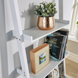 Home Source 5 Shelf White Ladder Storage Unit - Size: 189 x 61 x 36cm - Wilko - thumbnail 7