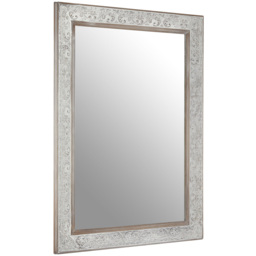 Premier Housewares Antique Silver Rectangular Wall Mirror 79 x 109cm - Size: 109 x 79cm - Wilko - thumbnail 3